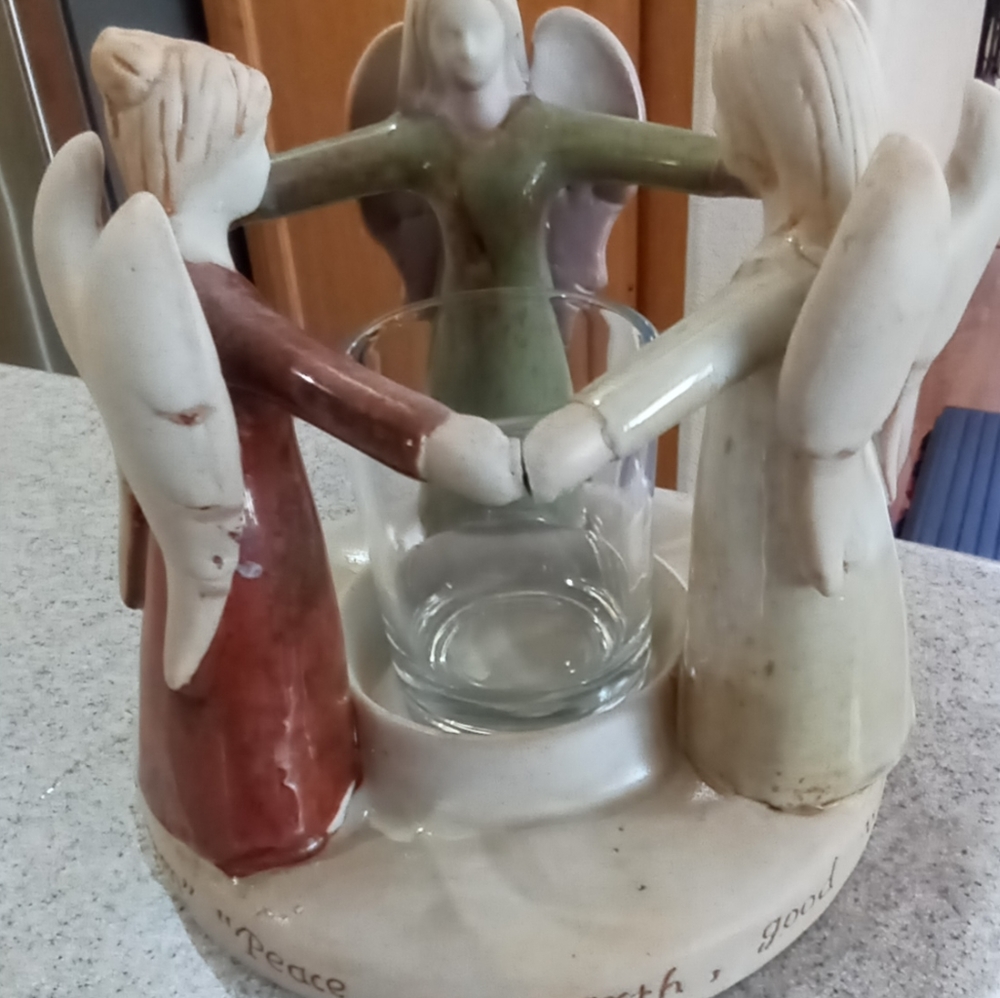 Home Interiors Roma Downy Angel Tea Light Holder - Picture 3 of 5